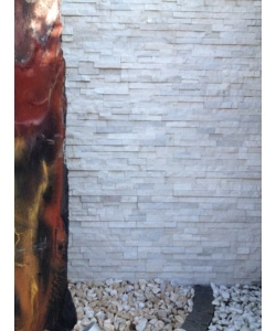 RIVESTIMENTO "NATURAL PANEL" - IN QUARZITE BIANCA - 15X60 CM.